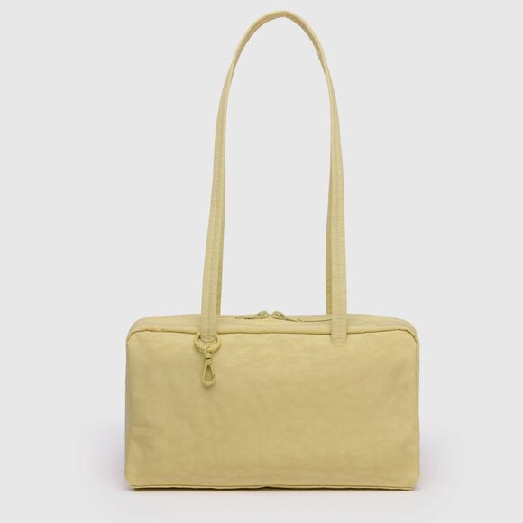 NWT Baggu Regular Nylon Bowler Bag - Butter - Picture 1 of 10